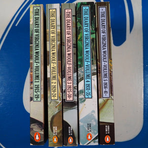 THE DIARY OF VIRGINIA WOOLF [COMPLETE IN FIVE VOLUMES]. By VIRGINIA WOOLF USED PAPERBACK Condition Very Good+ ISBN 10 0140052860 ISBN 13 9780140052862