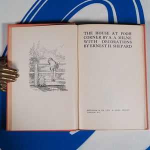 THE HOUSE AT POOH CORNER. MILNE, A.A. (Author), Ernest H. Shepard (Artist). Publication Date: 1928 Condition: Near Fine