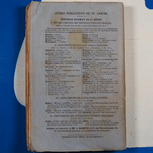 LE PROFESSEUR. CURRER BELL auteur de Jane Eyre , Shirley, Villette, etc. Henriette Loreau (Translator). Publication Date: 1858 Condition: Very Good