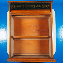 Load image into Gallery viewer, Miniature Library of The Poets. [in Oak Case with rolling tambour front shutter] Shakespeare, Burns, Milton, Longfellow, Wordsworth, Scott &amp; Hood Publication Date: 1881
