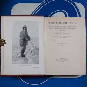 The South Pole. An Account of the Norwegian Antarctic Expedition in the 'Fram', 1910-1912. 2 volume set. Amundsen, Roald. Publication Date: 1912 Condition: Very Good