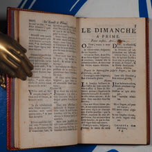 Load image into Gallery viewer, Binding, Style of Jean-Claude Bozérian , circa 1800. Missel de Paris, Latin-Francois, Avec prime, tierce, sexte, et les processions, imprime par ordre de monseigneur L&#39;Archeveque, Septième partie. 1752, 12mo
