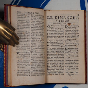 Binding, Style of Jean-Claude Bozérian , circa 1800. Missel de Paris, Latin-Francois, Avec prime, tierce, sexte, et les processions, imprime par ordre de monseigneur L'Archeveque, Septième partie. 1752, 12mo