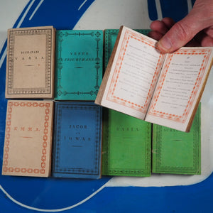 Miniature library of classical literature. Kaspar van Baerle, George Buchanan, Jacob Cats, Joannes Nicolai Secundus, John Owen, Helius Eobanus Hessus, & Marco Girolamo Vida. Publication Date: 1820 CONDITION: VERY GOOD