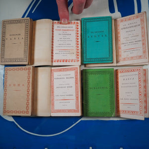 Miniature library of classical literature. Kaspar van Baerle, George Buchanan, Jacob Cats, Joannes Nicolai Secundus, John Owen, Helius Eobanus Hessus, & Marco Girolamo Vida. Publication Date: 1820 CONDITION: VERY GOOD