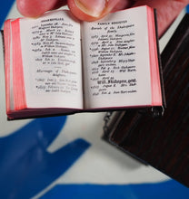 Load image into Gallery viewer, Holy Bible containing the Old and New Testaments [with lectern]. &gt;&gt;MINIATURE BIBLE WITH LECTERN&lt;&lt; Publication Date: 1919 CONDITION: VERY GOOD
