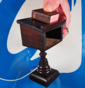 Holy Bible containing the Old and New Testaments [with lectern]. >>MINIATURE BIBLE WITH LECTERN<< Publication Date: 1919 CONDITION: VERY GOOD