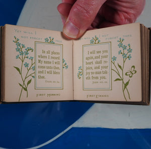 Bible forget-me-nots : a daily text-book of divine promises. [Macduff, John Ross.] Publication Date: 1883 CONDITION: VERY GOOD