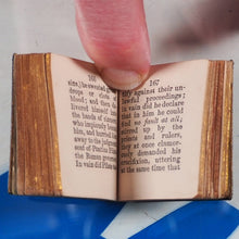 Load image into Gallery viewer, Bible in Miniature or a Concise History of both Testaments. &gt;&gt;MINIATURE BOOK/THUMB BIBLE&lt;&lt; Publication Date: 1845 CONDITION: VERY GOOD
