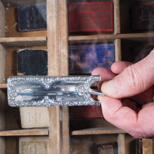 Load image into Gallery viewer, De La Rue&#39;s Improved Condensed diary and engagement book. &gt;&gt;FINGER SHAPED MINIATURE BOOK IN LAVISH SILVER SLIPCASE&lt;&lt; Publication Date: 1905 CONDITION: VERY GOOD
