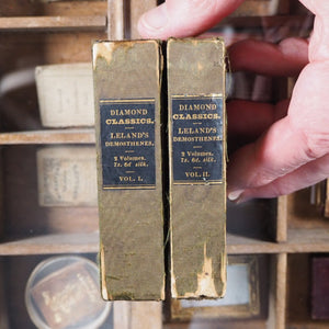 Orations of Demosthenes. Pronounced to excite the Athenians against Philip, King of Macedon; and on Occasions of Public Deliberation. Translated by Thomas Leland. Demosthenes. >>MINIATURE JONES DIAMOND CLASSIC<< Publication Date: 1828