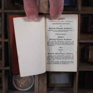 Orations of Demosthenes. Pronounced to excite the Athenians against Philip, King of Macedon; and on Occasions of Public Deliberation. Translated by Thomas Leland. Demosthenes. >>MINIATURE JONES DIAMOND CLASSIC<< Publication Date: 1828