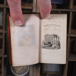 Orations of Demosthenes. Pronounced to excite the Athenians against Philip, King of Macedon; and on Occasions of Public Deliberation. Translated by Thomas Leland. Demosthenes. >>MINIATURE JONES DIAMOND CLASSIC<< Publication Date: 1828