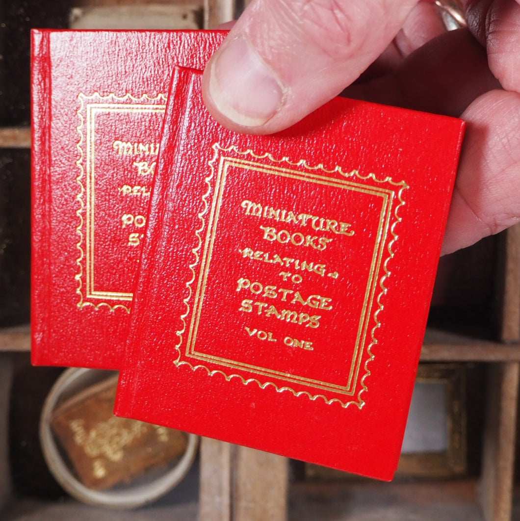 Miniature books relating to postage stamps. Levitan, Kalman. >>ASSOCIATION COPY<< Publication Date: 1983 CONDITION: NEAR FINE