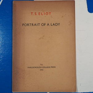 Portrait of a Lady T.S.ELIOT. Publication Date: 1941 Condition: Very Good
