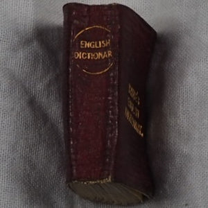 Smallest English Dictionary in the World. Comprising: besides the ordinary and newest words in the language, short explanations of a large number of scientific, philosophical, literary and technical terms. Publication Date: 1900. >>MINIATURE BOOK<<