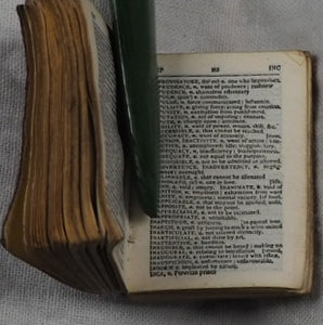 Smallest English Dictionary in the World. Comprising: besides the ordinary and newest words in the language, short explanations of a large number of scientific, philosophical, literary and technical terms. Publication Date: 1900. >>MINIATURE BOOK<<