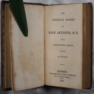 The Poetical Works. >>MINIATURE book<<AKENSIDE, Mark. Publication Date: 1825 Condition: Very Good