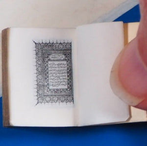 MINIATURE KORAN or QUR'AN, IN ARABIC, IN SILVER CASE. Publication Date: c.1890 Condition: Very Good. >>MINIATURE BOOK<<