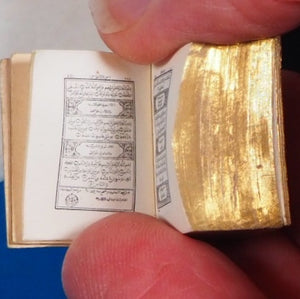 MINIATURE KORAN or QUR'AN, IN ARABIC, IN SILVER CASE. Publication Date: c.1890 Condition: Very Good. >>MINIATURE BOOK<<