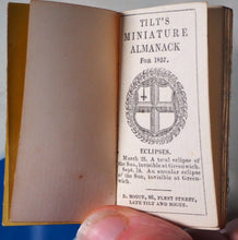 Load image into Gallery viewer, Tilt's Miniature Almanack for 1857. Publication Date: 1857 Condition: Very Good. >>MINIATURE BOOK<<
