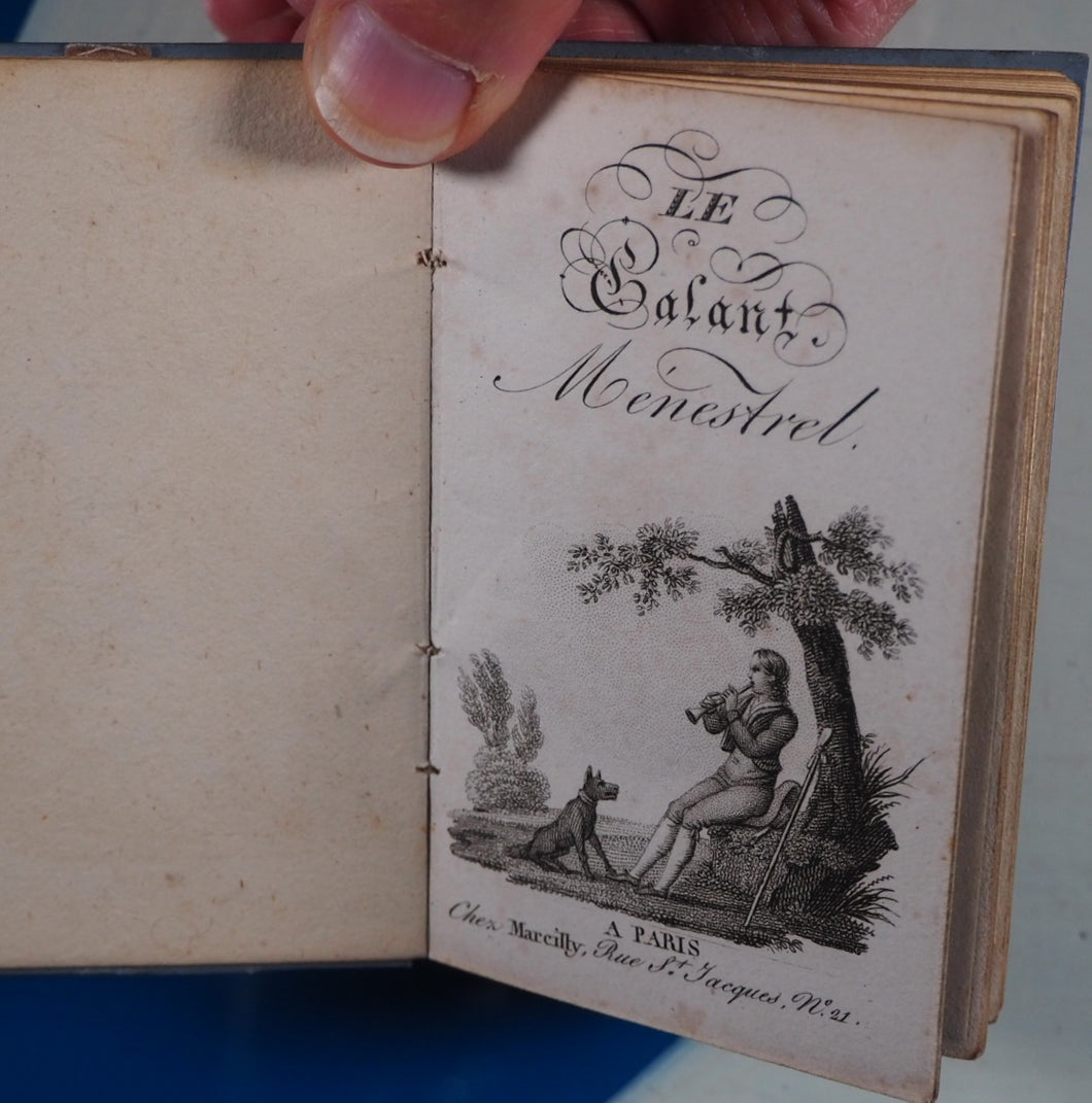 Le Galant Menestrel [with] Souvenir des Dames Publication Date: 1821 Condition: Very Good. >>MINIATURE BOOK<<