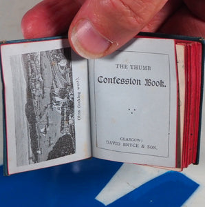 Thumb Confession Book. Publication Date: 1885 Condition: Very Good. >>MINIATURE BOOK<<