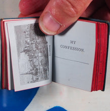 Load image into Gallery viewer, Thumb Confession Book. Publication Date: 1885 Condition: Very Good. &gt;&gt;MINIATURE BOOK&lt;&lt;
