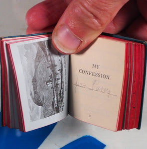 Thumb Confession Book. Publication Date: 1885 Condition: Very Good. >>MINIATURE BOOK<<