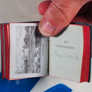 Thumb Confession Book. Publication Date: 1885 Condition: Very Good. >>MINIATURE BOOK<<