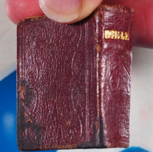 Load image into Gallery viewer, Bible in Miniature or a Concise History of both Testaments. &gt;&gt;MINIATURE BOOK/THUMB BIBLE&lt;&lt; Publication Date: 1845 Condition: Very Good
