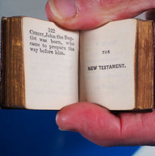 Load image into Gallery viewer, Bible in Miniature or a Concise History of both Testaments. &gt;&gt;MINIATURE BOOK/THUMB BIBLE&lt;&lt; Publication Date: 1845 Condition: Very Good
