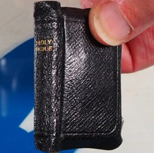 Load image into Gallery viewer, Holy Bible containing the Old and New Testaments.&gt;&gt;MINIATURE BOOK&lt;&lt; [MINIATURE COMPLETE HOLY BIBLE with SHAKESPEARE FAMILY RECORDS. Publication Date: 1919 Condition: Very Good.
