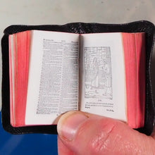 Load image into Gallery viewer, Holy Bible containing the Old and New Testaments.&gt;&gt;MINIATURE BOOK&lt;&lt; [MINIATURE COMPLETE HOLY BIBLE with SHAKESPEARE FAMILY RECORDS. Publication Date: 1919 Condition: Very Good.
