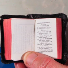 Load image into Gallery viewer, Holy Bible containing the Old and New Testaments.&gt;&gt;MINIATURE BOOK&lt;&lt; [MINIATURE COMPLETE HOLY BIBLE with SHAKESPEARE FAMILY RECORDS. Publication Date: 1919 Condition: Very Good.
