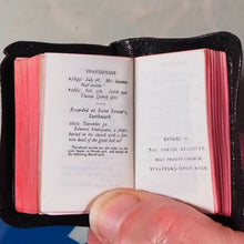 Load image into Gallery viewer, Holy Bible containing the Old and New Testaments.&gt;&gt;MINIATURE BOOK&lt;&lt; [MINIATURE COMPLETE HOLY BIBLE with SHAKESPEARE FAMILY RECORDS. Publication Date: 1919 Condition: Very Good.
