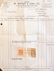 Microscopes and Accessories Illustrated Catalogue Parts 1 + 2.>>>>ASSOCIATED WITH SENIOR FISHERIES SCIENTIST<<<< WATSON W. & Sons Ltd. Publication Date: 1946 Condition: Good