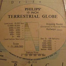 Load image into Gallery viewer, Ten-Inch Terrestrial Globe George Philip &amp; Son Publication Date: 1958 Condition: Very Good
