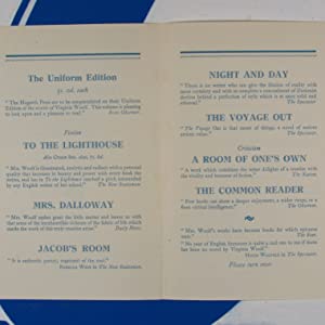 The Common Reader: Second Series>>FIRST EDITION, 1ST ISSUE, WITH HOGARTH PRESS EPHEMERA<< WOOLF, Virginia Publication Date: 1932 Condition: Very Good