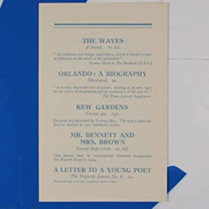 The Common Reader: Second Series>>FIRST EDITION, 1ST ISSUE, WITH HOGARTH PRESS EPHEMERA<< WOOLF, Virginia Publication Date: 1932 Condition: Very Good